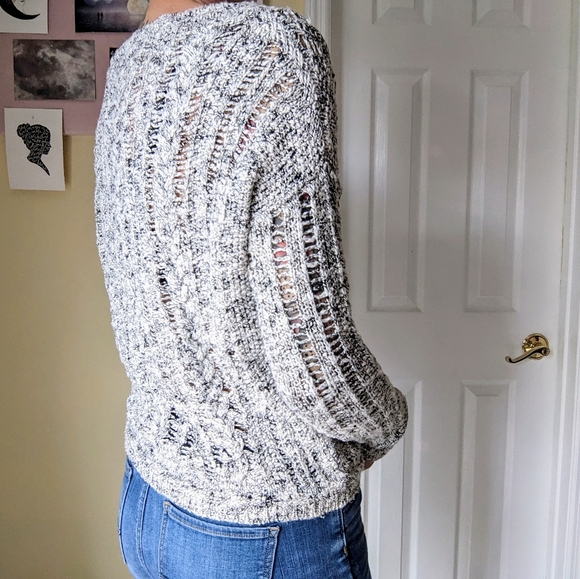 VINCE open weave cable knit sweater - Picture 4 of 4